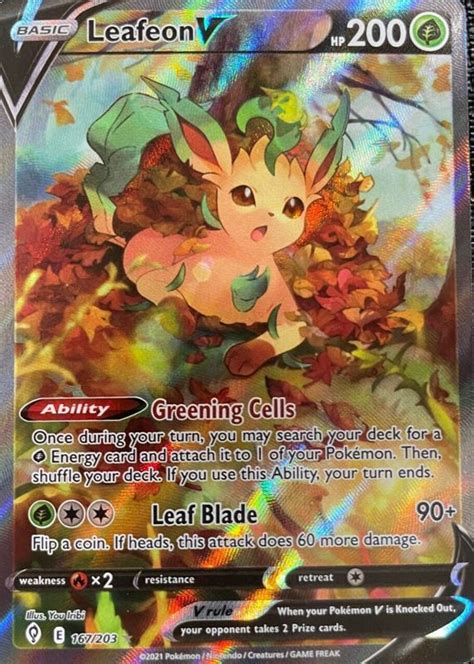 leafeon lv x|Leafeon v 167 203 price.